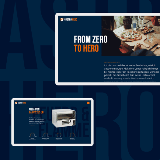 GastroHero Landingpage Mockup